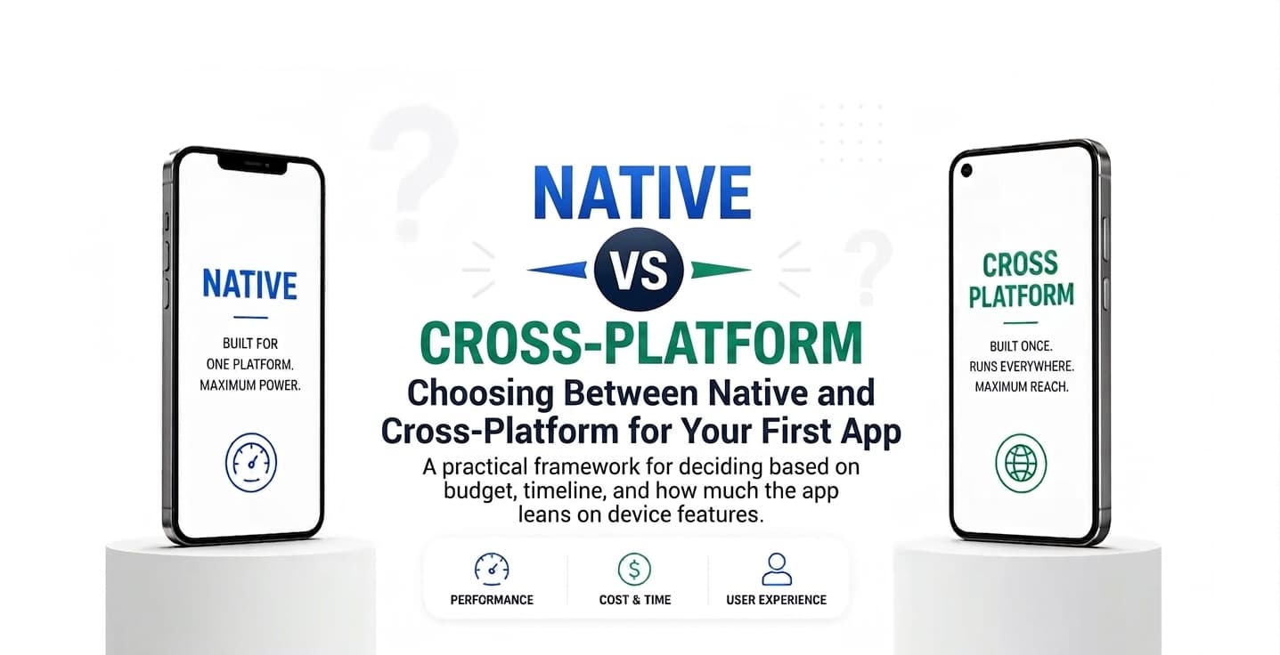 Choosing Between Native and Cross-Platform for Your First App cover
