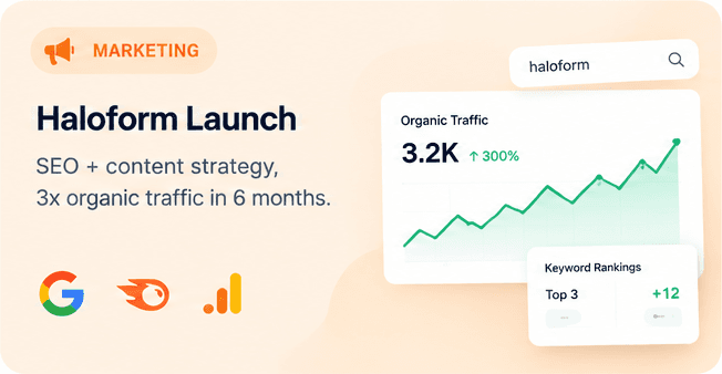 Haloform Launch project preview